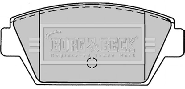 BORG & BECK Комплект тормозных колодок, дисковый тормоз BBP1243
